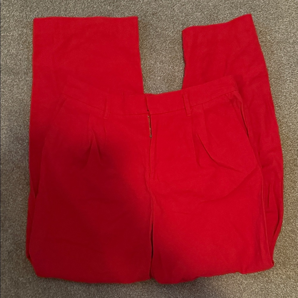 A New Day Bold Red Trousers